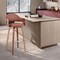 Armen Living Daxton 30" Brown Faux Leather and Walnut Wood Bar Stool LCDXBAWABR30 - alternate 10